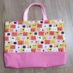 レッスンバッグ ねこ柄のサムネイル