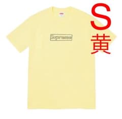 Supreme KAWS Chalk Logo Tee Yellow S 黄のサムネイル