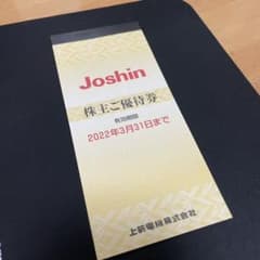 上新電機 株主優待券 5000円分のサムネイル