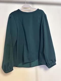 CECI OU CELA ダークグリーン ブラウス