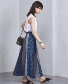 risa552様専用　UNITED ARROWS マルチプリント ラップスカートのサムネイル