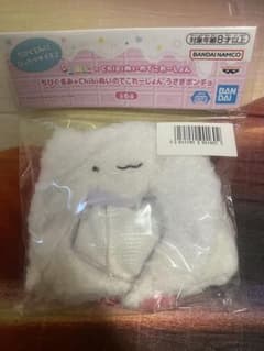 ホワイト ちびぐるみ うさぎポンチョ