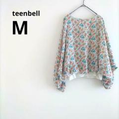 teenbell 花柄 長袖 トップス M シャツ ブラウス 小花 ホワイト