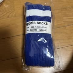 サッカー　ソックス　青　25〜27㎝のサムネイル