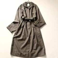 【なつ】マックスマーラ　千鳥格子柄 ベルト付きワンピース ウール 42 なつ様専用】マックスマーラ 千鳥格子柄 ベルト付きワンピース ウール