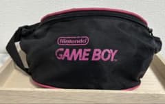 【美品】激レア！ニンテンドーゲームボーイ ウエストポーチ ブラックピンクのサムネイル