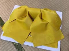 鮮やかなイエローの付け帯 作り帯 黄色のサムネイル