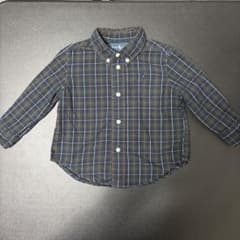 ラルフローレン 長袖 チェックシャツ 12M 80 ポニー刺繍のサムネイル