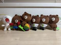 LINEキャラクター ぬいぐるみ 6体セットのサムネイル