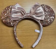 ディズニー カチューシャ ローズゴールド スパンコールのサムネイル