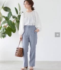 お値下げしてます♡【タグ付き新品】　ワッシャーボリュームスリーブブラウスのサムネイル