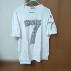 USUALIS Tシャツ ラインストーン ナンバー7 ホワイト XXLのサムネイル