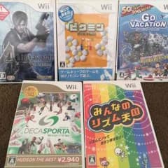 Wii ゲームソフト 5本セットのサムネイル