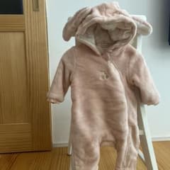 First Closet フリースロンパース ピンクのサムネイル