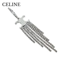 CELINE ピアス トリオンフ マカダム フリンジ クリスタル 片耳 - メルカリ