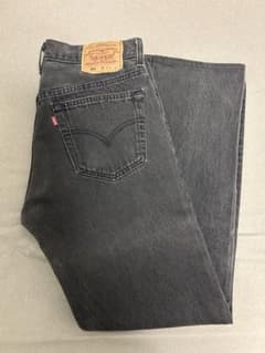 Levi's 501(U.S.A製)ブラック ストレートデニムのサムネイル