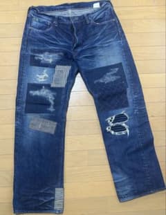 【美品】SUGAR CANE パッチワークデニム W36 L31のサムネイル