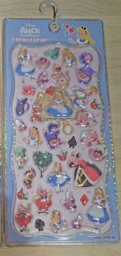 メルカリ市限定値下げ！ 不思議の国のアリス キャンバスアート ステッカー 正規品】プチドロップステッカー ディズニー 不思議の国のアリス