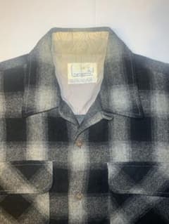 [special］70s Cascade オンブレウールシャツ M 黒グレーのサムネイル