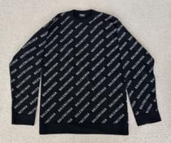 BALENCIAGA ロゴニットセーター ブラックのサムネイル