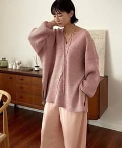 clane MIX COLOR STRING WIDE KNIT TOPSのサムネイル