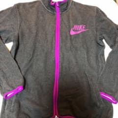 NIKE ナイキ ブルゾン　スウェット　グレー　紫　ビンテージ　XLのサムネイル
