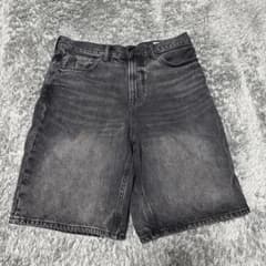 GAP BAGGY SHORT ブラック デニムパンツ 30インチのサムネイル