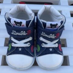 DOUBLE.B デニムハイカットスニーカー 14センチ - メルカリ