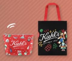 キールズ　ホリデー　2022 エコバッグ　ノベルティ　ポーチ　セットのサムネイル