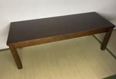 無印良品　木製 センターテーブル ローテーブル ダークブラウン　バーチ材 無印良品 木製 センターテーブル ローテーブル ダークブラウン バーチ