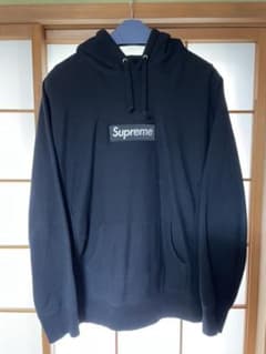 supreme box logo パーカー　ブラックLサイズのサムネイル