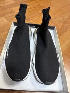 2回の着用☆綺麗です！BALENCIAGA ブラック スニーカー - メルカリ
