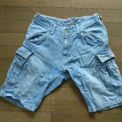 blueblueデニムハーフパンツのサムネイル