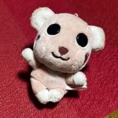 복숭아 봉제 키 체인