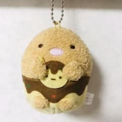 스미코구라시 봉제인형 마스코트 키체인 돈까스