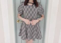 evelyn オリジナルチェックフレアopのサムネイル