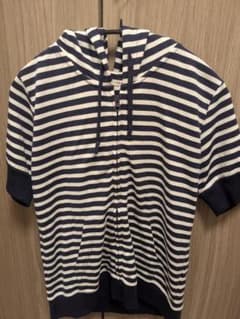 【新品】ボーダー柄 半袖パーカー tutuannaのサムネイル