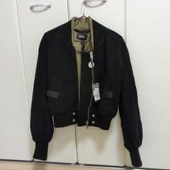 ディーゼル ジャケット 中綿 ジャンパー ブルゾン MA1 レディース ブラックのサムネイル