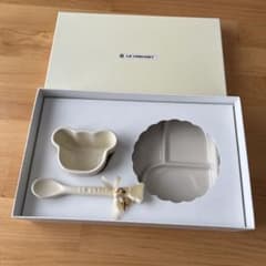 ルクルーゼ ベビー 食器 セット 離乳食 マルチプレート　ラムカン　スプーンのサムネイル