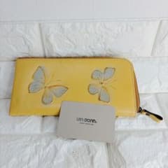 VIA DONN DOLCE ドルチェ L字ファスナー長財布 蝶々 ベージュ - メルカリ