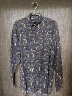 R&R Casuals ペイズリー柄長袖シャツ Mのサムネイル