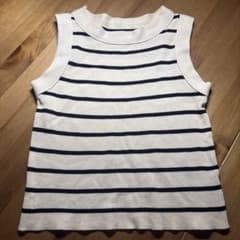 ボーダー柄 ニットタンクトップのサムネイル