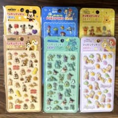 ディズニー　ぷくぷくシール 6枚セットのサムネイル