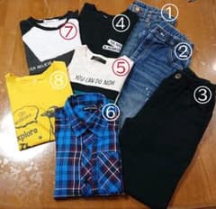 【男児春服 130サイズ 8点まとめ売り】のサムネイル