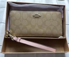 COACH 長財布 C4452 カラーSV/PINK - メルカリ