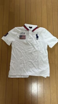 Ralph Lauren ビッグポニー USAポロシャツ ホワイト swag - メルカリ