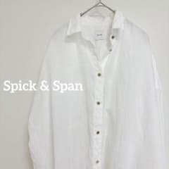 Spick & Span 80リネンカシュクールビッグシャツ リネンシャツ - メルカリ