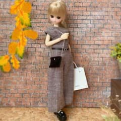 3点セット◇22cmドール服◇ライトブラウンセットアップ - メルカリ