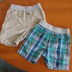 o☆mam様専用！！　ユニクロ 80 ハーフパンツ2枚セットのサムネイル