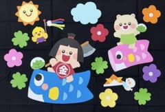 壁面飾り こいのぼり¨̮♡のサムネイル